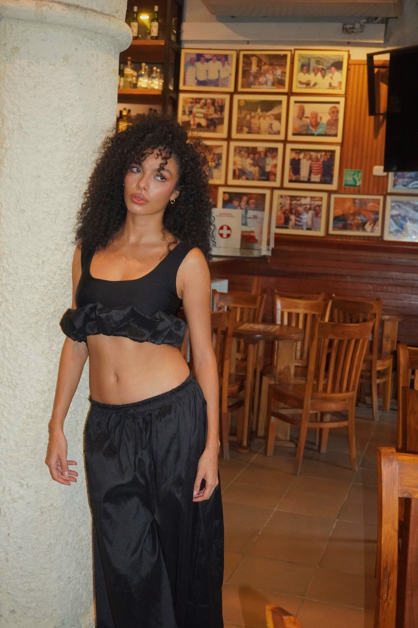 CROP TOP CELESTE