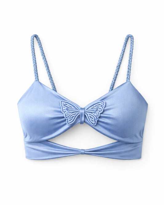 CROP TOP OLA AZUL